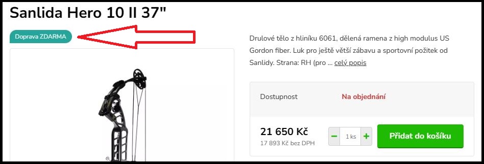 Náhled na ikonu Doprava zdarma u produktu